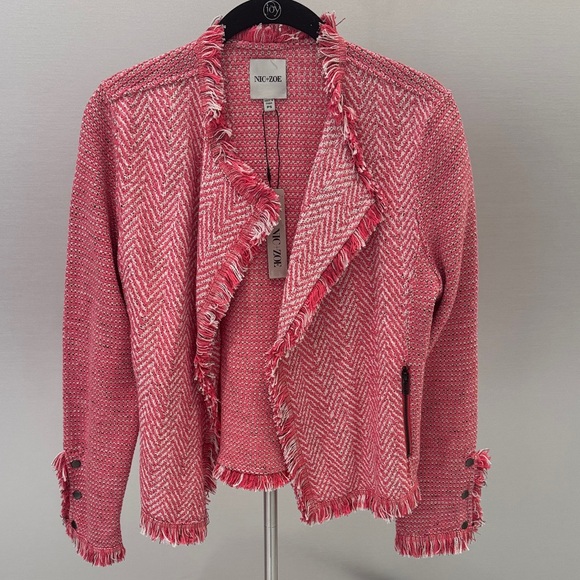 NIC+ZOE Jackets & Blazers - NIC+ZOE Women's Pink Textured Blazer